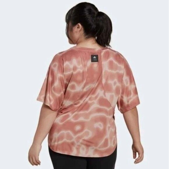 Adidas 11 Honore Training Tee Plus Sz 2X Tie Dye Short Sleeve Shirt Top - Picture 2 of 6